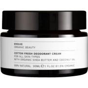 Evolve Cotton Fresh Natural Deodorant Cream 30 ml