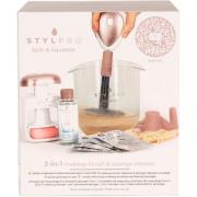 STYLPRO Spin And Squeeze 2-In-1 Makeup Brush & Sponge Cleaner