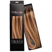 Poze Hairextensions Poze Clip&Go Löshår Äkta 10B/7BN Sandy Brown