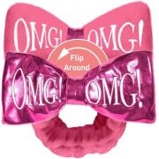 OMG! Double Dare Reversible Hairband Hot Pink