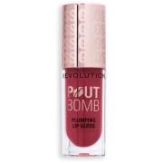 Revolution Beauty London Pout Bomb Plumping Gloss Rosewood Rose P
