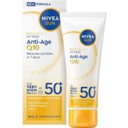NIVEA SUN UV Face Anti-Age Q10 Cream SPF 50+ 40 ml