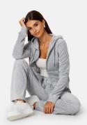 Juicy Couture Robertson Classic Velour Hoodie SIlver Marl XL