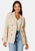 Chiara Forthi Cendra Short Trench Coat Cream 40