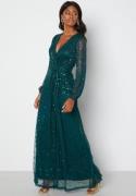 AngelEye Long Sleeve Seqiun Dress Emerald S (UK10)