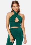 BUBBLEROOM Wiley halterneck top Green M