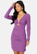 BUBBLEROOM Paris Cut Out Dress Purple 3XL