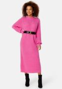 SELECTED FEMME Glowie LS Knit O-Neck Dress Phlox Pink S