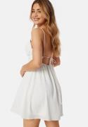 Bubbleroom Occasion Sunny Tie Back Dress White 36