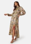 Bubbleroom Occasion Nagini Printed Dress Yellow / Patterned 36