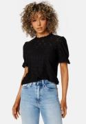 VILA Vikawa S/S Flounce Top Black XL