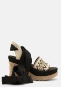 UGG Abbot Ankle Wrap Wedge Black 39