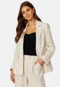 BUBBLEROOM CC Relaxed Linen blazer Light beige 34