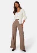 BUBBLEROOM Odelle Wide High Waist Pants Nougat 38