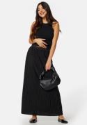 BUBBLEROOM Pleated Maxi Skirt Black XS