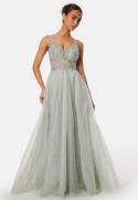 Christian Koehlert Sparkling Tulle Dress Glitter Apple Mint 36