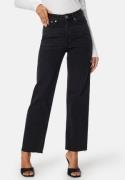 Happy Holly High Straight Ankle Jeans Black denim 40
