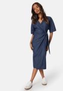 Happy Holly Denim Wrap Dress Dark blue 48/50