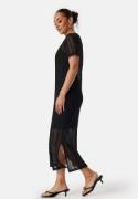 VILA Vigardea O-Neck S/S ankle dress Black L