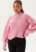 BUBBLEROOM Turtleneck Knitted Sweater Pink S