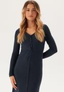 Happy Holly Knitted Dress Dark blue/Melange 44/46