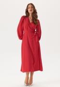 BUBBLEROOM Wrap Dress Dark red 36