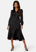 Object Collectors Item Objsateen Wrap Dress Black 42