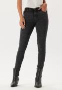 Pieces Pcdana Mw Skinny Jeans Dark Grey Denim S/32