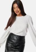 BUBBLEROOM Structure Puff Sleeve Top White S