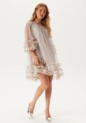 Ida Sjöstedt River Dress Pale Mushroom/SILVER GLITTERIL 36