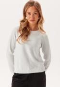 VERO MODA Vmdoffyshine Ls O-neck Blouse Snow White Detail:w. Silver Lu M