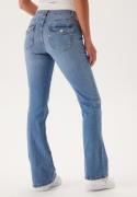 ONLY Onlblush Mw Back Pock Fla  Medium Blue Denim L/30