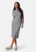 VILA Ril Crew Neck Midi Dress Medium Grey Melange XXL