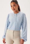 BUBBLEROOM Long Sleeve Button Blouse Light blue XL