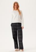 Calvin Klein L/S Tee & Pant Sleep Set Sn1 White (tee)/CHARCOAL GREYH M