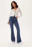 BUBBLEROOM High Flare Superstretch Jeans Medium blue 34