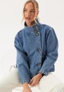 Object Collectors Item Objtilla Gro L/S LO DENIM JACKET Medium Blue Denim L