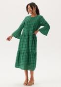 Happy Holly Broderie Anglaise Round Neck Dress Emerald green 48/50