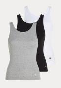 Calvin Klein Scoop Neck Cotton Tank 3pk 6H3 BLACK/WHITE/GREY HEATHER L