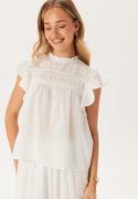 VERO MODA Vmtrine Sl Lace Top  Snow White M