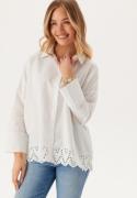 ONLY Onlgraces Tulum Ls Emb Shirt Bright White M