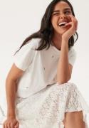 VERO MODA Vmsolvei Mette Ss Top  Snow White Print:flowers XS