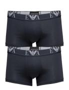 Mens Knit 2Pack Boxe Boxershorts Blue Emporio Armani