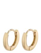 Arnelle Huggie Hoop Earrings Gold-Plated Accessories Jewellery Earrings Hoops Gold Pilgrim