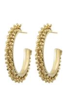 Tinsel Earrings Creole Accessories Jewellery Earrings Hoops Gold Edblad