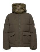 W. Hooded Puffer Jacket Foret Jakke Green Svea