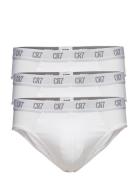 Cr7 Basic Brief Organic 3-Pak Underbukser Y-front Briefs White CR7