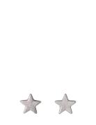 Ava Recycled Star Earrings Silver-Plated Accessories Jewellery Earrings Studs Silver Pilgrim