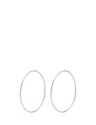 Sanne X-Large Hoop Earrings Accessories Jewellery Earrings Hoops Silver Pilgrim