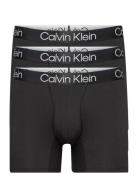 Boxer Brief 3Pk Boxershorts Black Calvin Klein